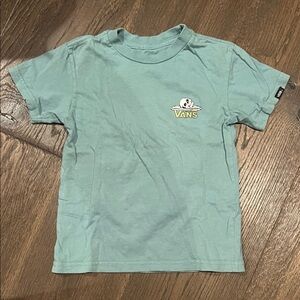 Vans Kids Light Teal Graphic Logo Short Sleeve Tee